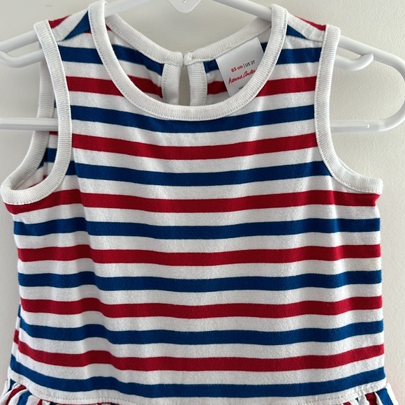 Hanna Anderson 2T red, white and blue striped sleeveless dress. - Picture 2 of 3